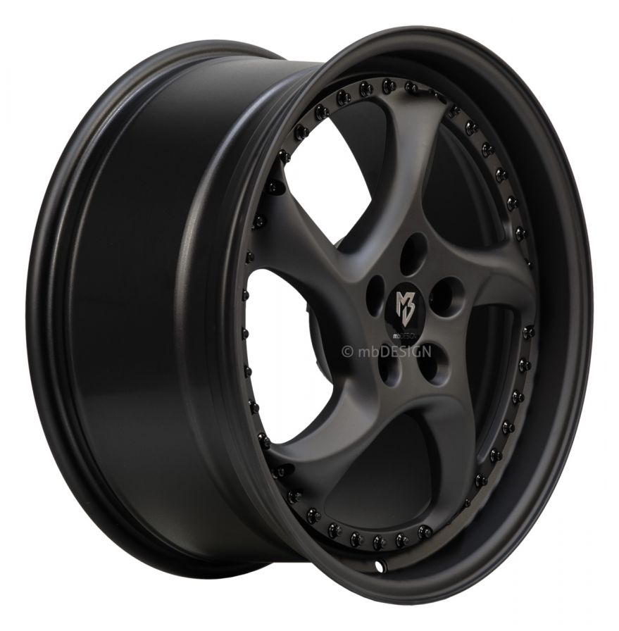 mbDESIGN<br>TURBO S - Schwarz stumpfmatt (19x9.5)